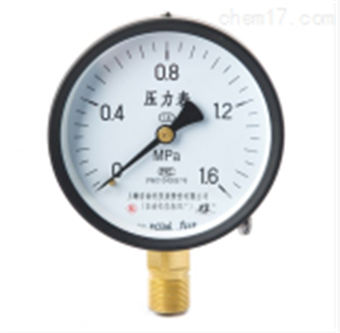 普通(tōng)壓力表 Y-60 上(shàng)海(hǎi)自(zì)動化(huà)儀表四廠(chǎng)