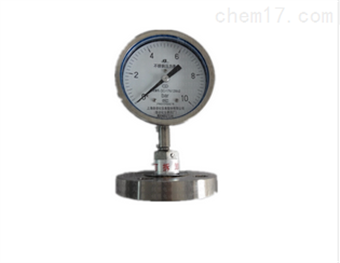 法蘭不(bù)鏽鋼膜片壓力表YPF-150B-F