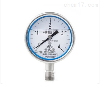 Y -100 不(bù)鏽鋼耐震壓力表 上(shàng)海(hǎi)自(zì)動化(huà)儀表四廠(chǎng)（白(bái)雲牌）